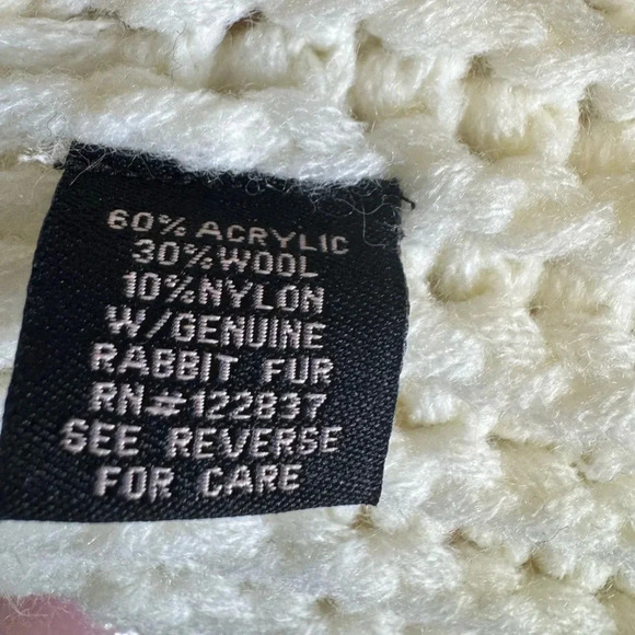 GG Pink Rabbit Fur Grandma Knit Sweater - Picture 13 of 15